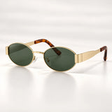 Óculos de Sol Feminino Oval Retrô Mionelle Selene Green