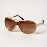 Óculos de Sol Aviador Vintage Masculino Mionelle Tesla G-Brown