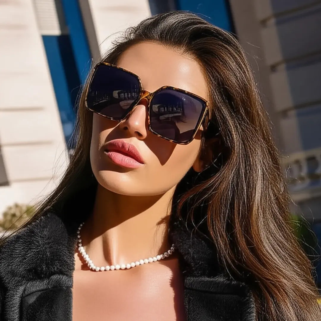 Óculos-de-Sol-Quadrado-Feminino-Oversized-Mionelle-Verona-Leopardo-2