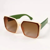 Óculos de Sol Quadrado Oversized Feminino Mionelle Verona Brown Degradê