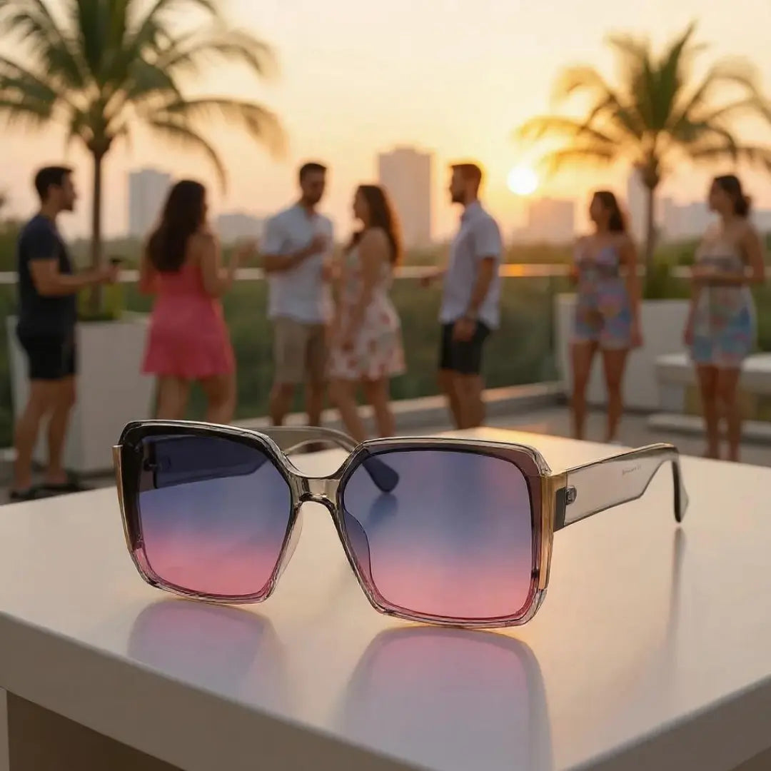 Óculos-de-Sol-Quadrado-Feminino-Oversized-Mionelle-Verona-Rosa-Degradê-3