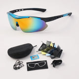 Óculos de Sol Esportivo Polarizado com Suporte de Grau e 5 Lentes Intercambiáveis Mionelle Omni