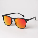 Óculos de Sol Quadrado Masculino Polarizado Mionelle Noir Laranja Espelhado