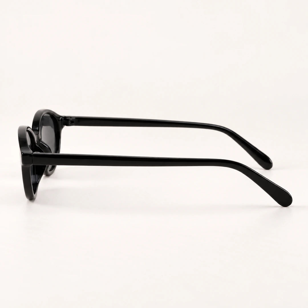 Vista lateral das hastes pretas do Mionelle Narrow Vibe All Black