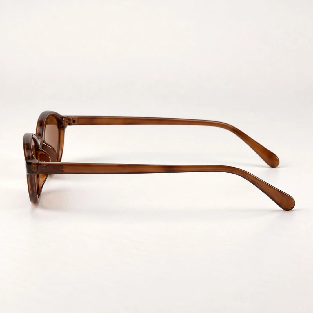 Vista lateral das hastes do Mionelle Narrow Vibe Rich Brown