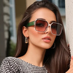 Óculos-de-Sol-Quadrado-Feminino-Oversized-Mionelle-Verona-Marrom-Degradê-2