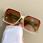 Óculos-de-Sol-Quadrado-Feminino-Oversized-Mionelle-Verona-Marrom-Degradê-4