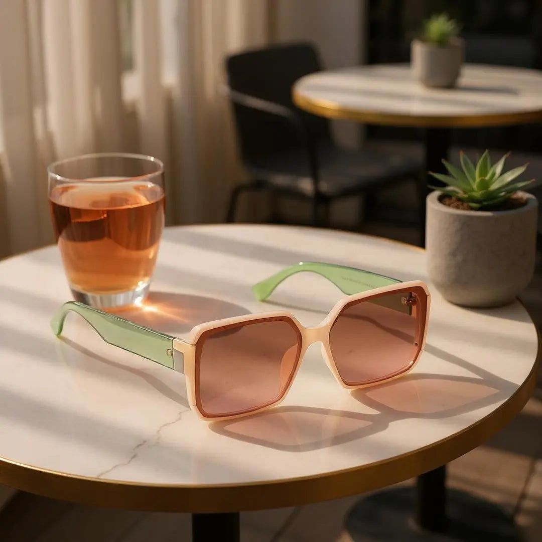 Óculos-de-Sol-Quadrado-Feminino-Oversized-Mionelle-Verona-Marrom-Degradê-7