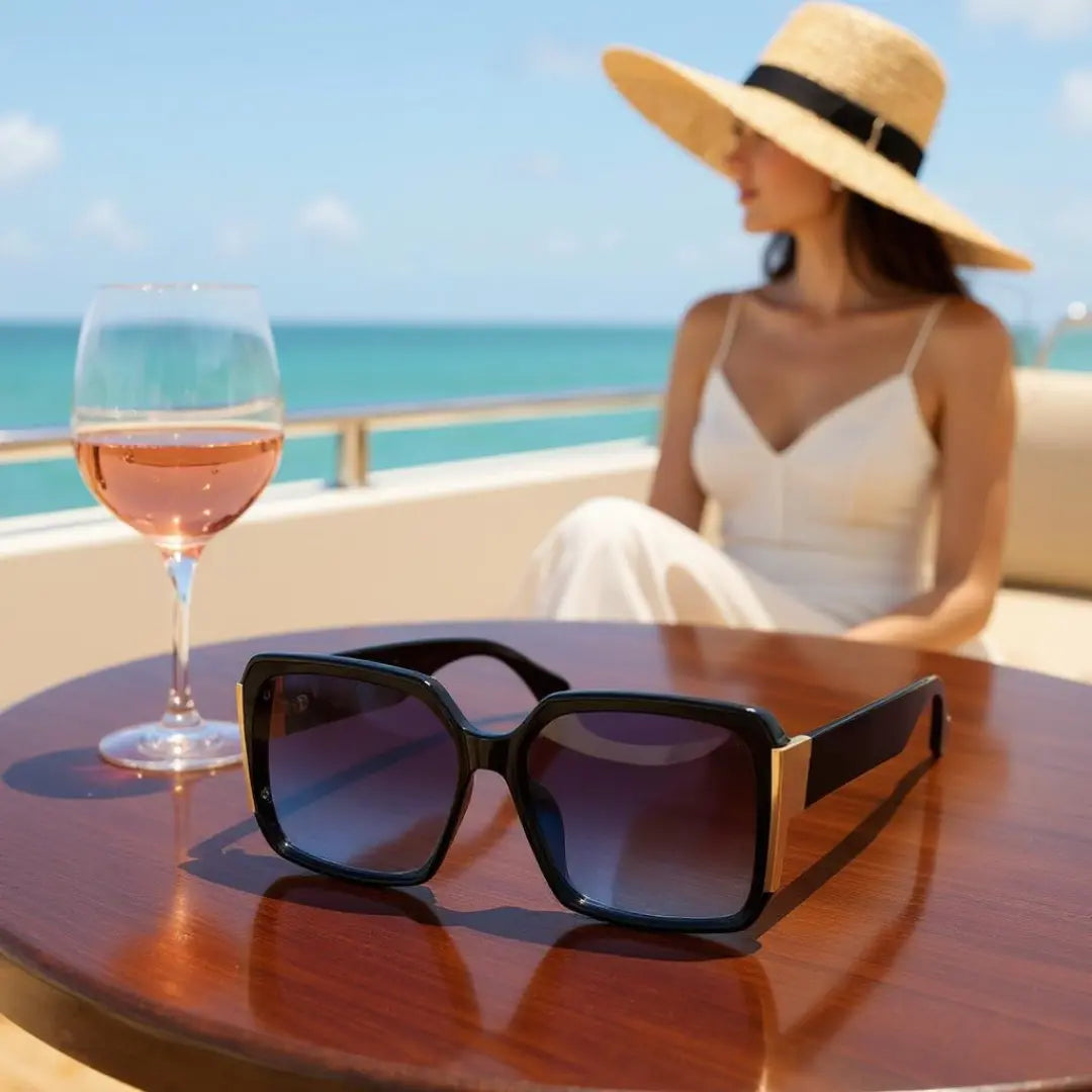 Óculos-de-Sol-Quadrado-Feminino-Oversized-Mionelle-Verona-Preto-Degradê-3