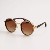 Óculos de Sol Redondo Vintage Feminino Mionelle Orion G-Brown
