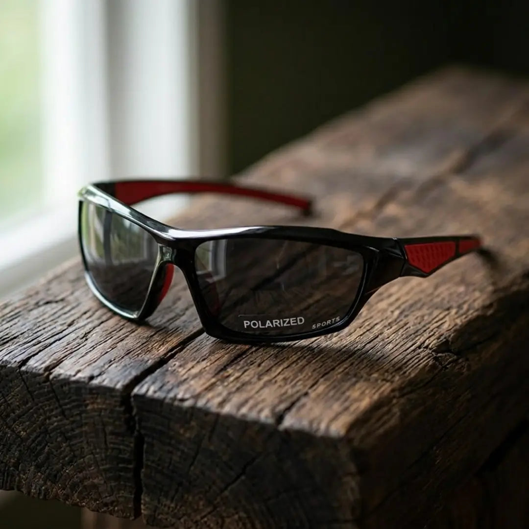 Óculos de sol esportivo masculino preto Strada UV400 antirreflexo