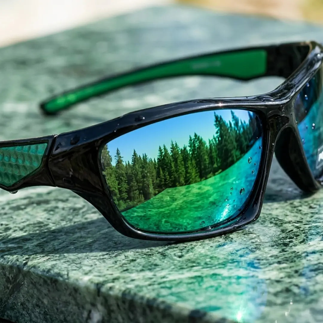 Óculos esportivo masculino verde Strada proteção UV400