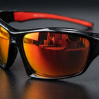 Óculos esportivo masculino vermelho Strada proteção UV400