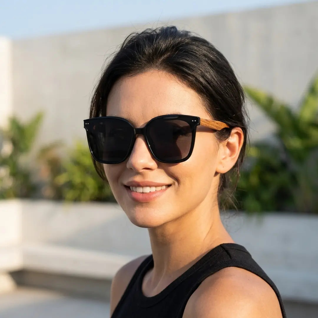 óculos de sol gatinho feminino preto oversized lentes uv400