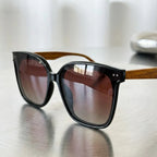 óculos de sol gatinho feminino burgundy degradê oversized lentes vinho