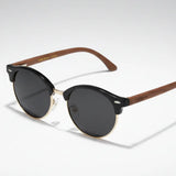 Óculos de Sol Redondo de Madeira Mionelle Maven