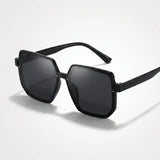 Óculos de Sol Oversized Hexagonal Feminino Mionelle Icon Black